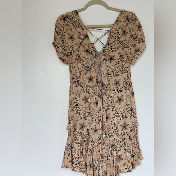 SPELL Celestial Mini Dress in Cream (Pre-Owned) Size Large Rare - Picture 5 of 7